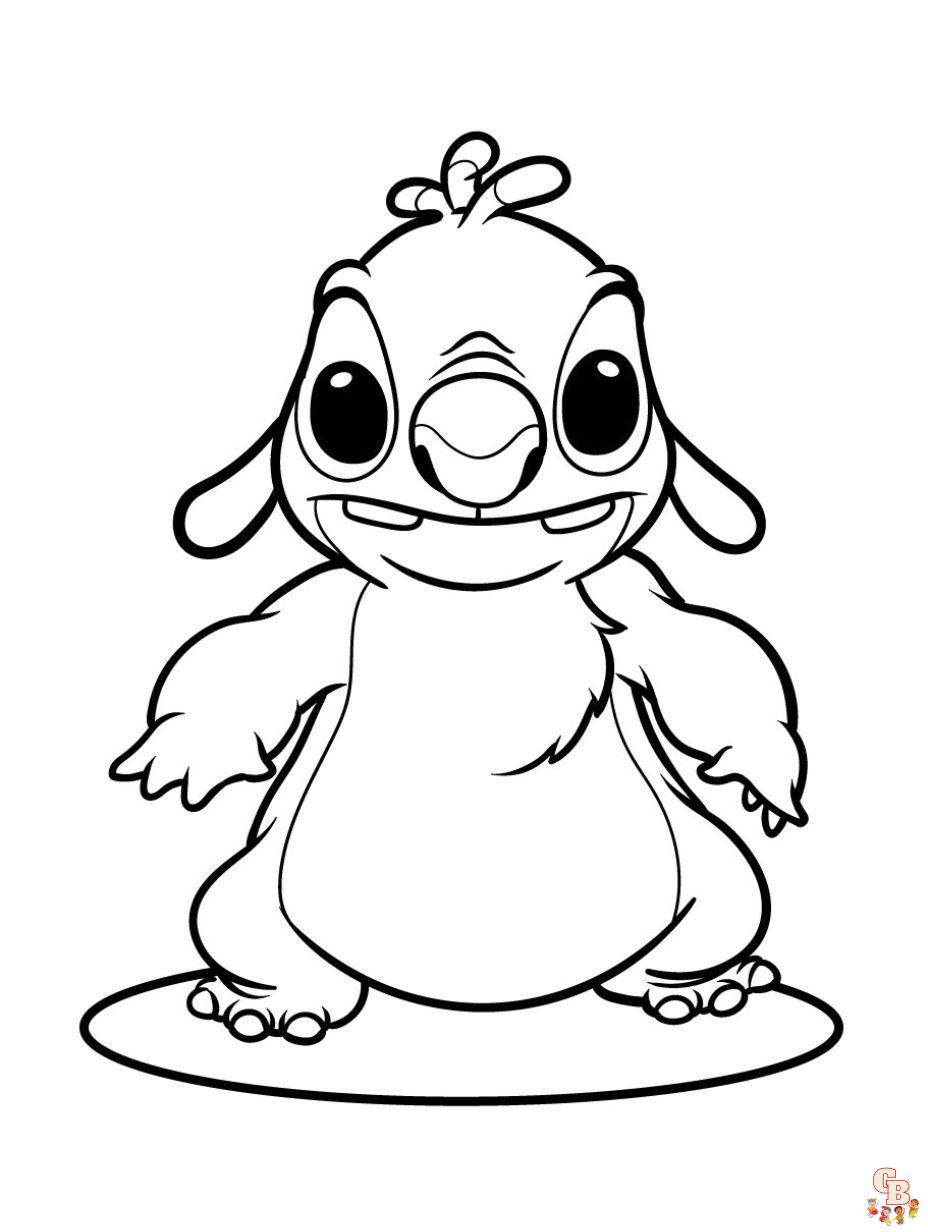 Stitch coloring pages