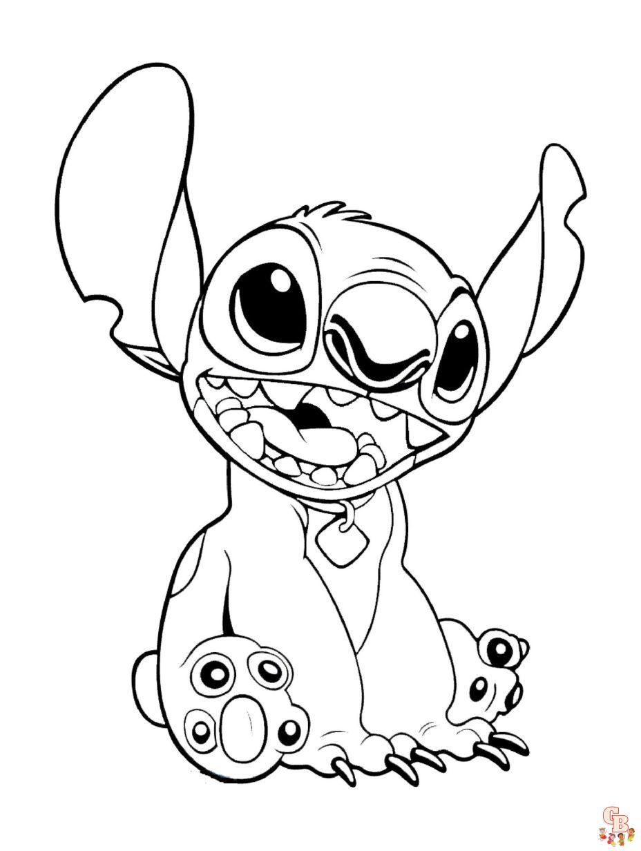 Stitch coloring pages