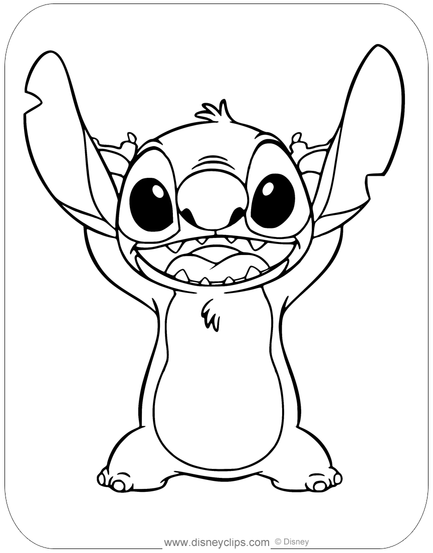 Free printable lilo and stitch coloring pages