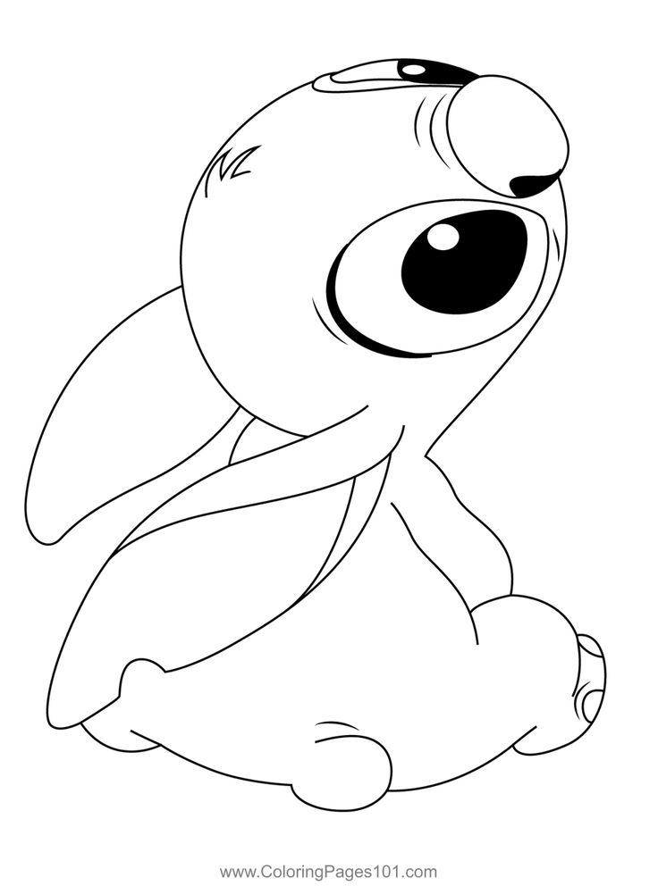 Stitch back side coloring page stitch coloring pages stitch drawing coloring pages