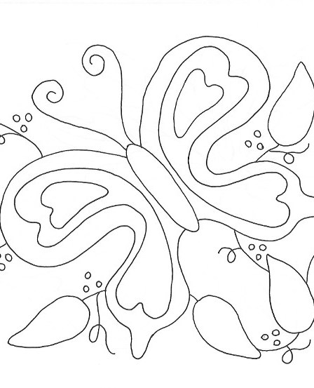 Butterfly coloring page â wee folk art