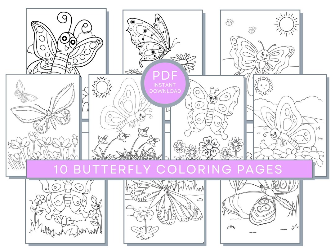 Butterfly coloring pages butterfly pdf butterfly printables butterfly coloring sheets summer coloring pages butterfly activity pages download now