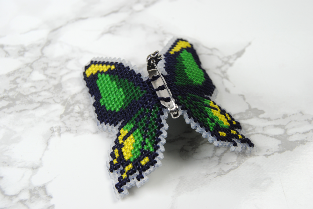 D plastic canvas poseable cross stitch butterfly tutorial â