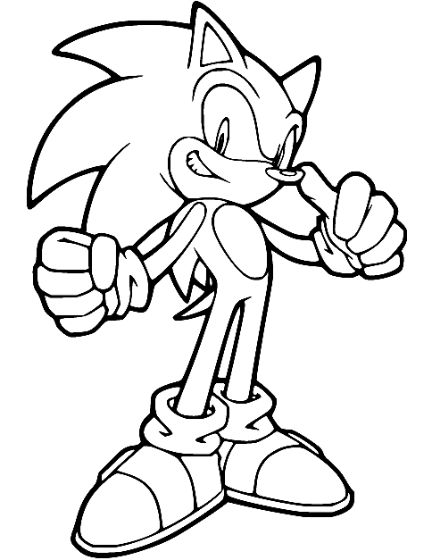 Sonic coloring pages printable for free download