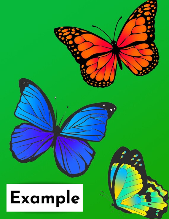 Butterfly coloring page adult and child coloring page beautiful butterfly outlines for coloring family activity printable coloring page