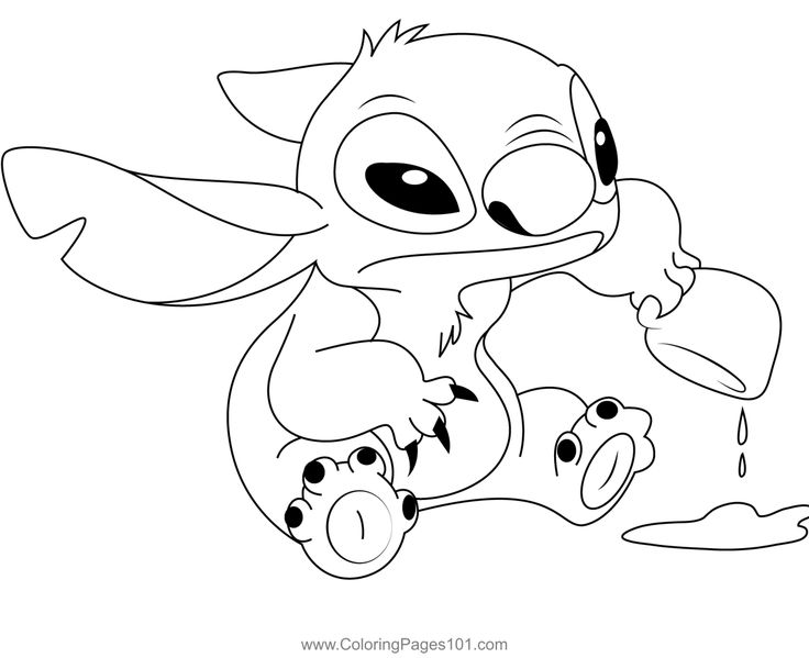 Stitch image coloring page lilo and stitch drawings stitch coloring pages stitch drawing