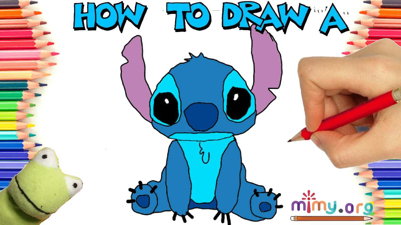 Drawing up some magic how to draw stitch âï easy step by step stitch drawing