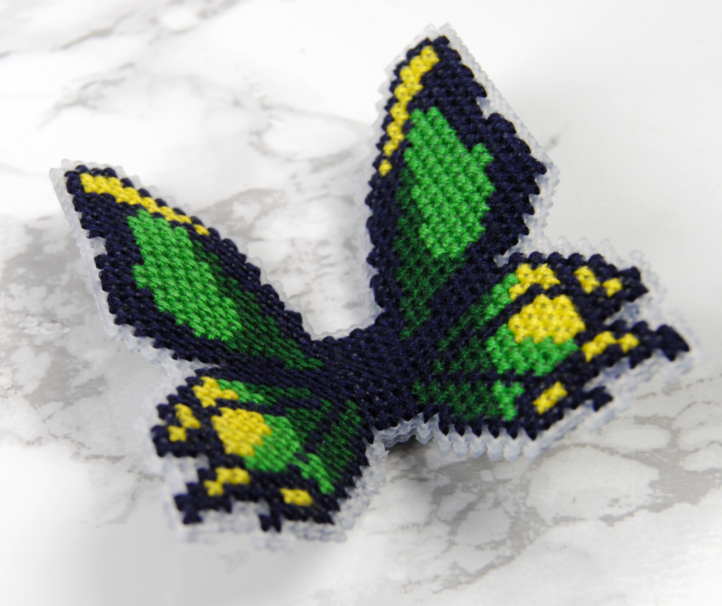 D plastic canvas poseable cross stitch butterfly tutorial â