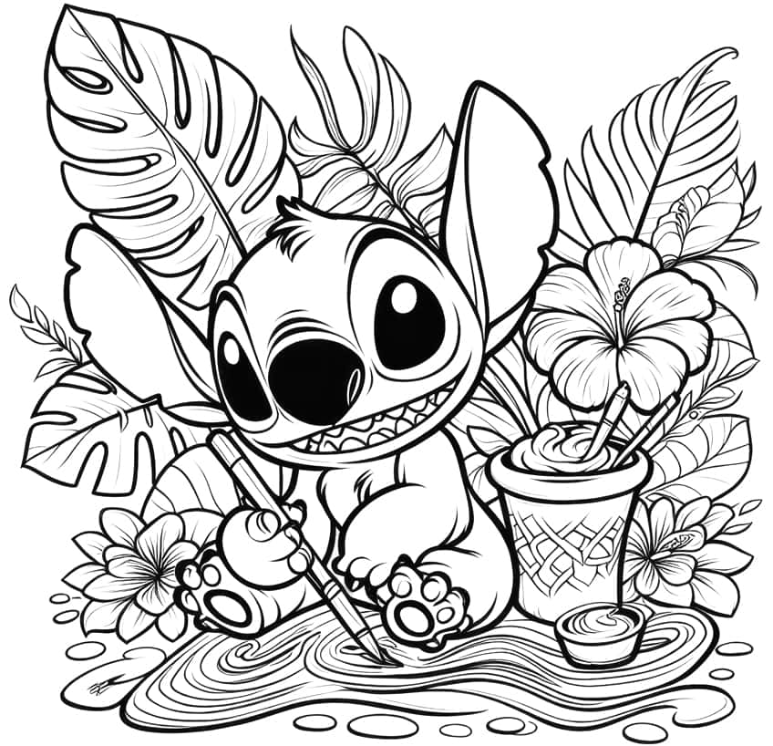 Lilo and stitch coloring pages