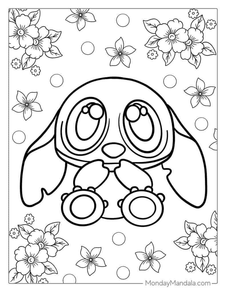 Lilo stitch coloring pages free pdf printables