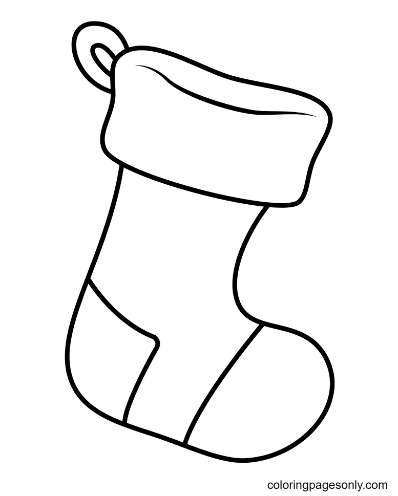 Christmas stockings coloring pages printable for free download