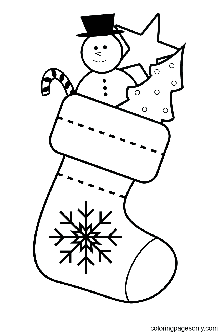 Christmas stockings coloring pages printable for free download