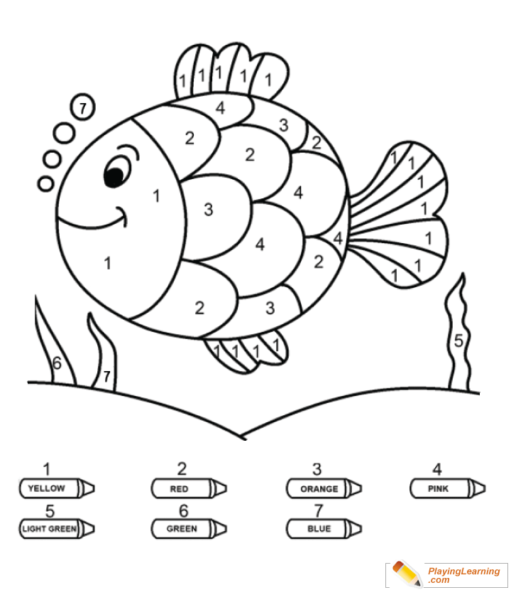 Coloring by numbers to fish free coloring by numbers to fish