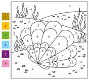 Fish color by number coloring pages free coloring pages