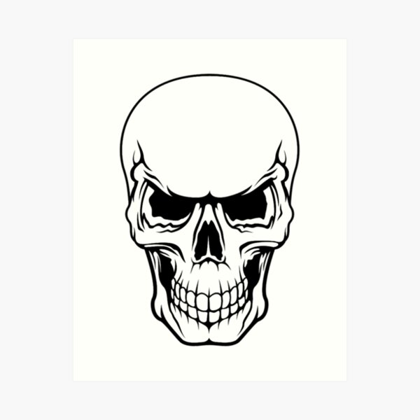 Stone cold skull art prints for sale