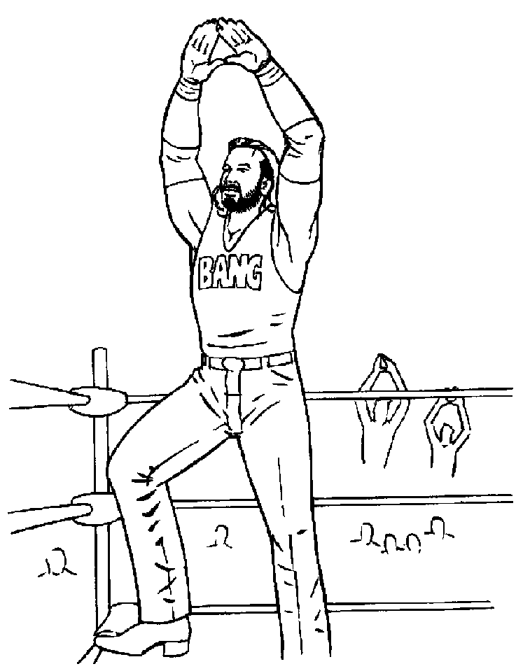 Stone cold steve austin coloring page