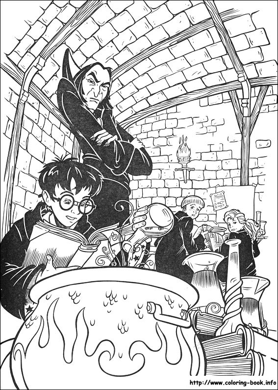 Harry potter coloring picture