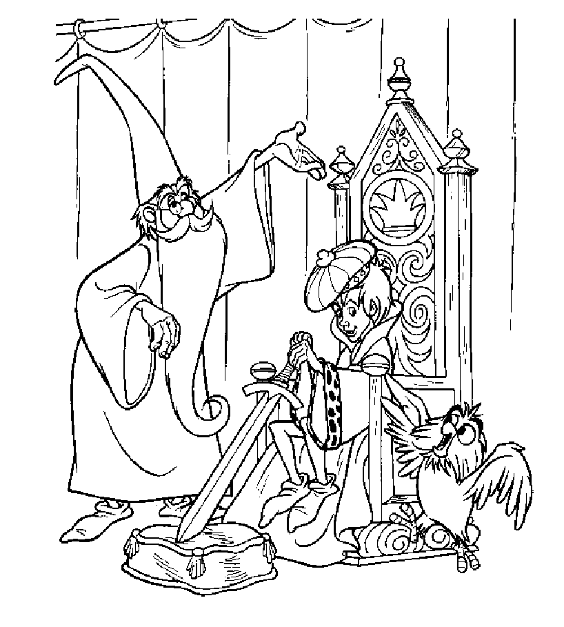 Free merlin the enchanter coloring pages