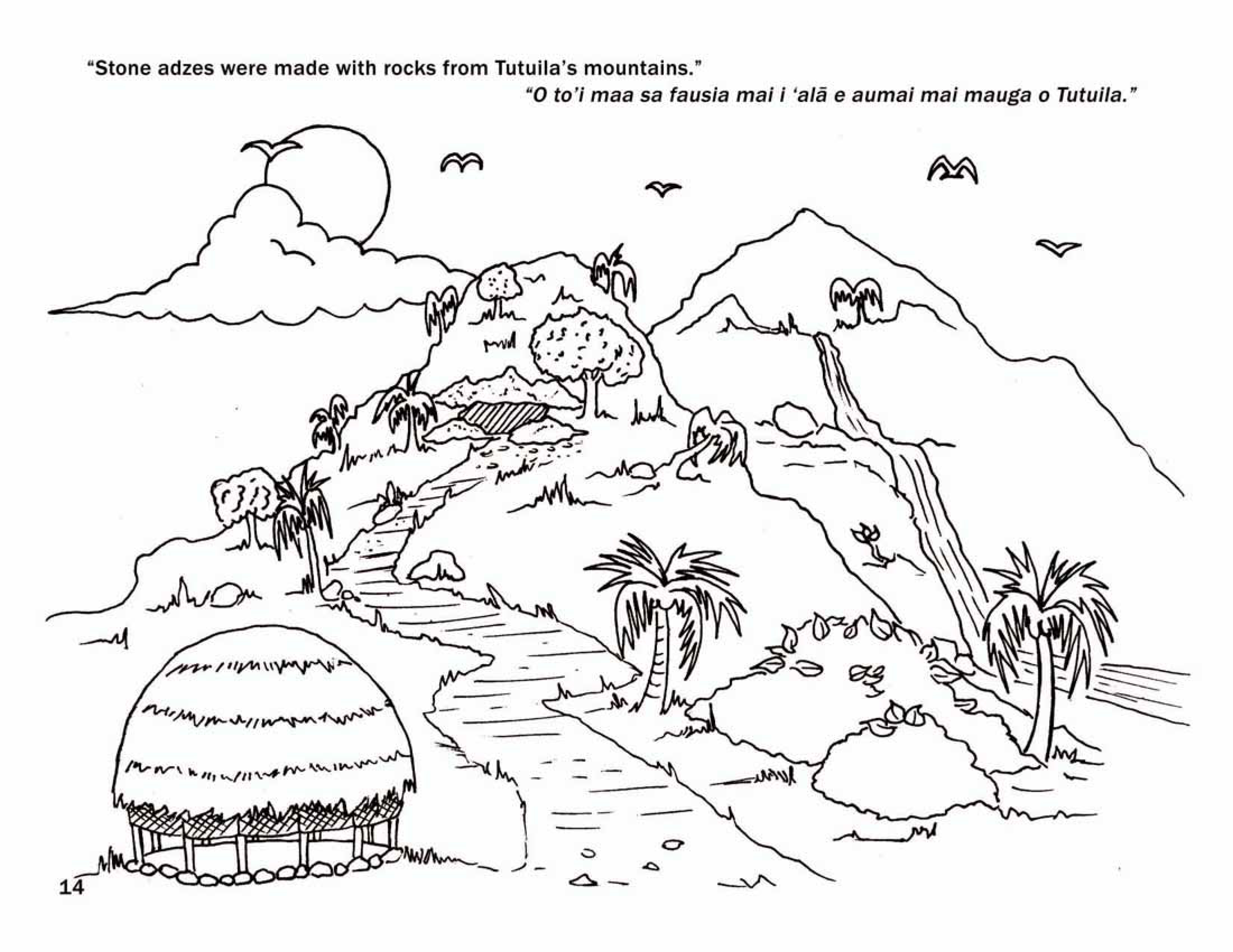 Ancient samoa coloring book us national park service