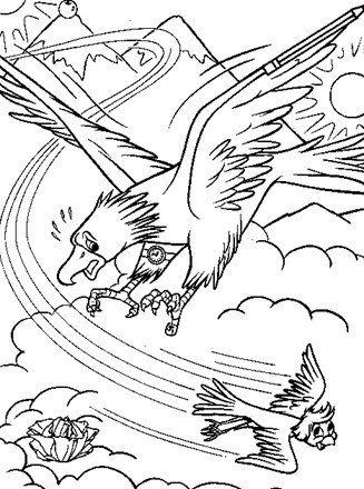 Sword in the stone coloring page