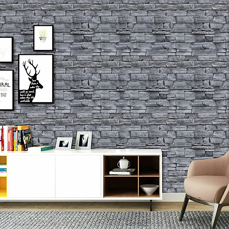 stone peel and stick wallpaper