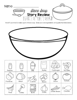 Stone soup story review by little learning lane tpt