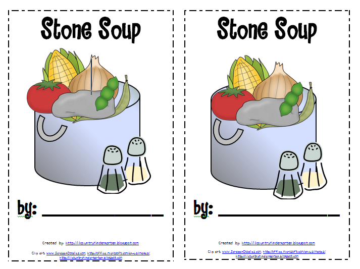 Lil country librarian stone soup printables