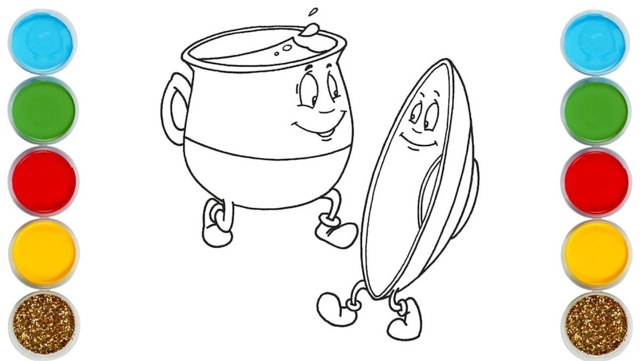 Ðµ cheerful saucer and mug duo fun painting coloring for kids and toddlers ð