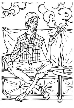 Free printable stoner coloring pages for adults and kids