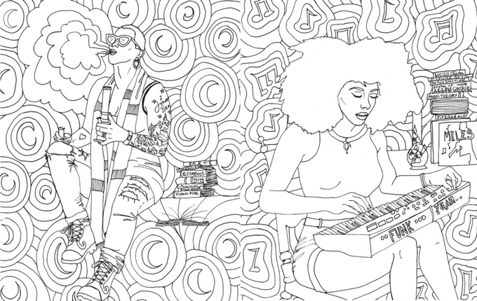 The stoner babes coloring book