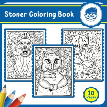 Stoner coloring book by felixes tpt