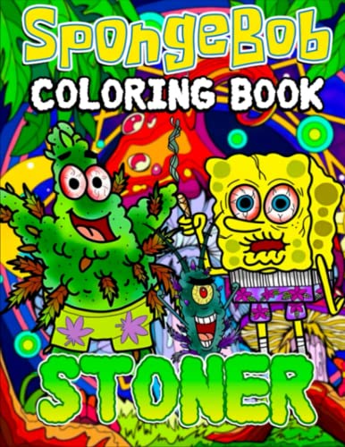 Stoner coloring book for adults weed coloring book with trippy psychedelic coloring pages adult coloring book for men women to color book for adults relaxation and