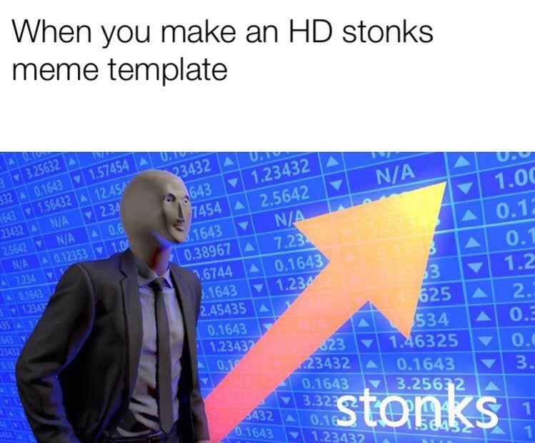 Download Free 100 + stonks meme template