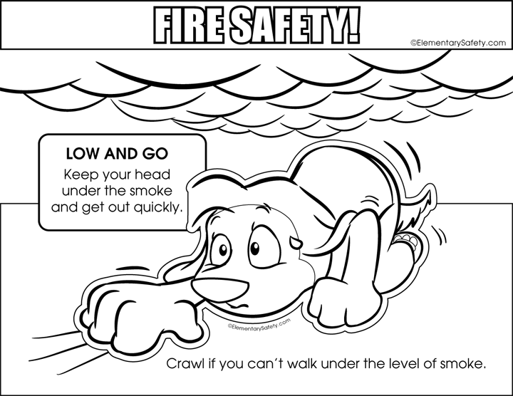 Low and go â coloring fire safety