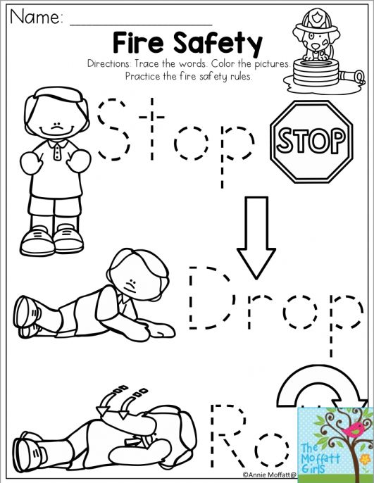 Stop drop and roll worksheet for preschool fire safety preschool fire safety preschool crafts fire safety kindergarten