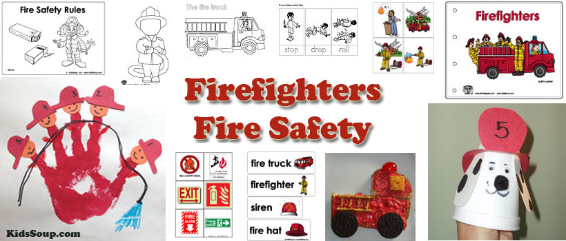 Firefighter and fire safety activities lessons and crafts