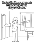 If you clothes catches fire stop drop and roll coloring page free printable coloring pages