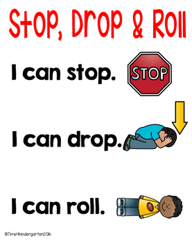 Stop drop roll sequence activity and poster freebie fire safety preschool sequencing activities sequencing activities preschool