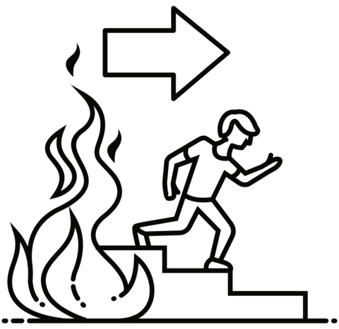 Fire drill coloring page free printable coloring pages