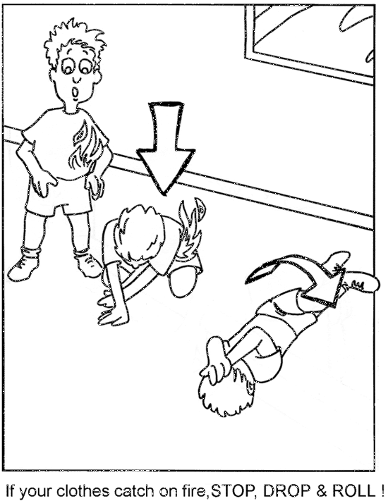 Printable coloring pages fire prevention coloring books