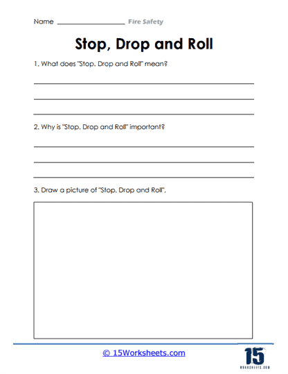 Fire safety worksheets