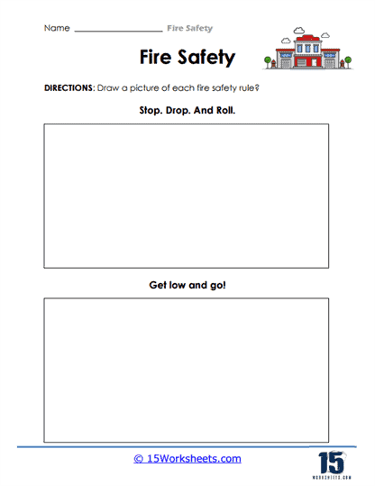 Fire safety worksheets