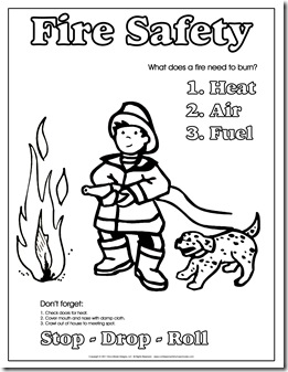 Kindergarten fire safety theme week