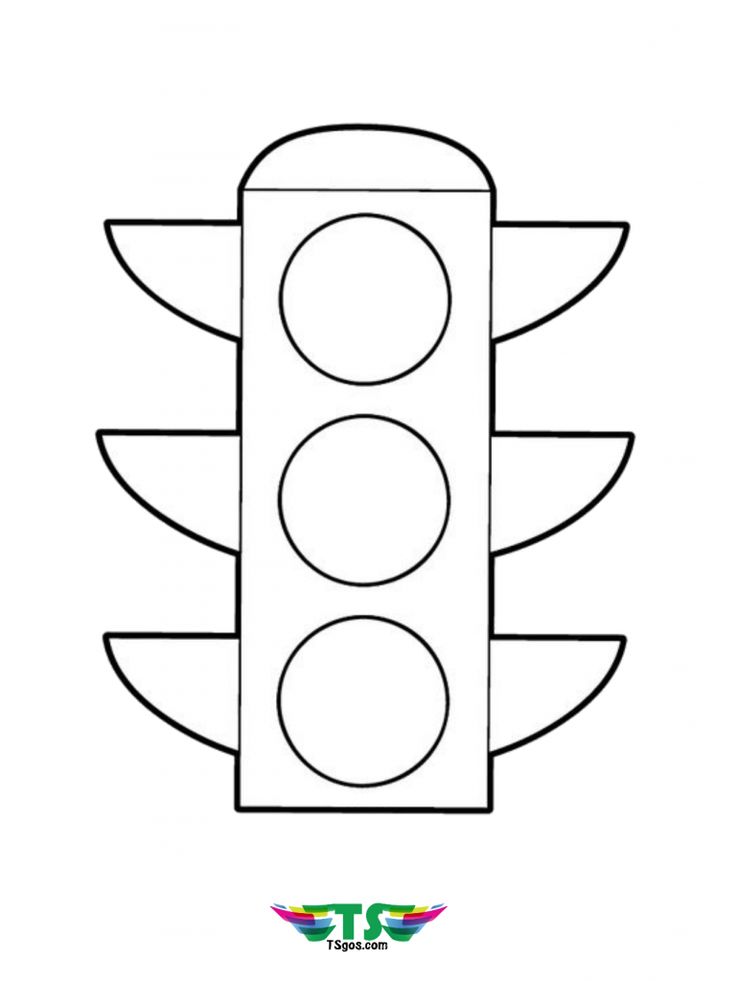 Traffic light coloring page for kindergarten traffic light pictures coloring pages traffic light