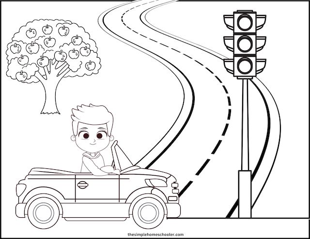 Terrific traffic light coloring pages free easy print