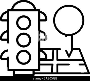 Traffic guide lights cut out stock images pictures