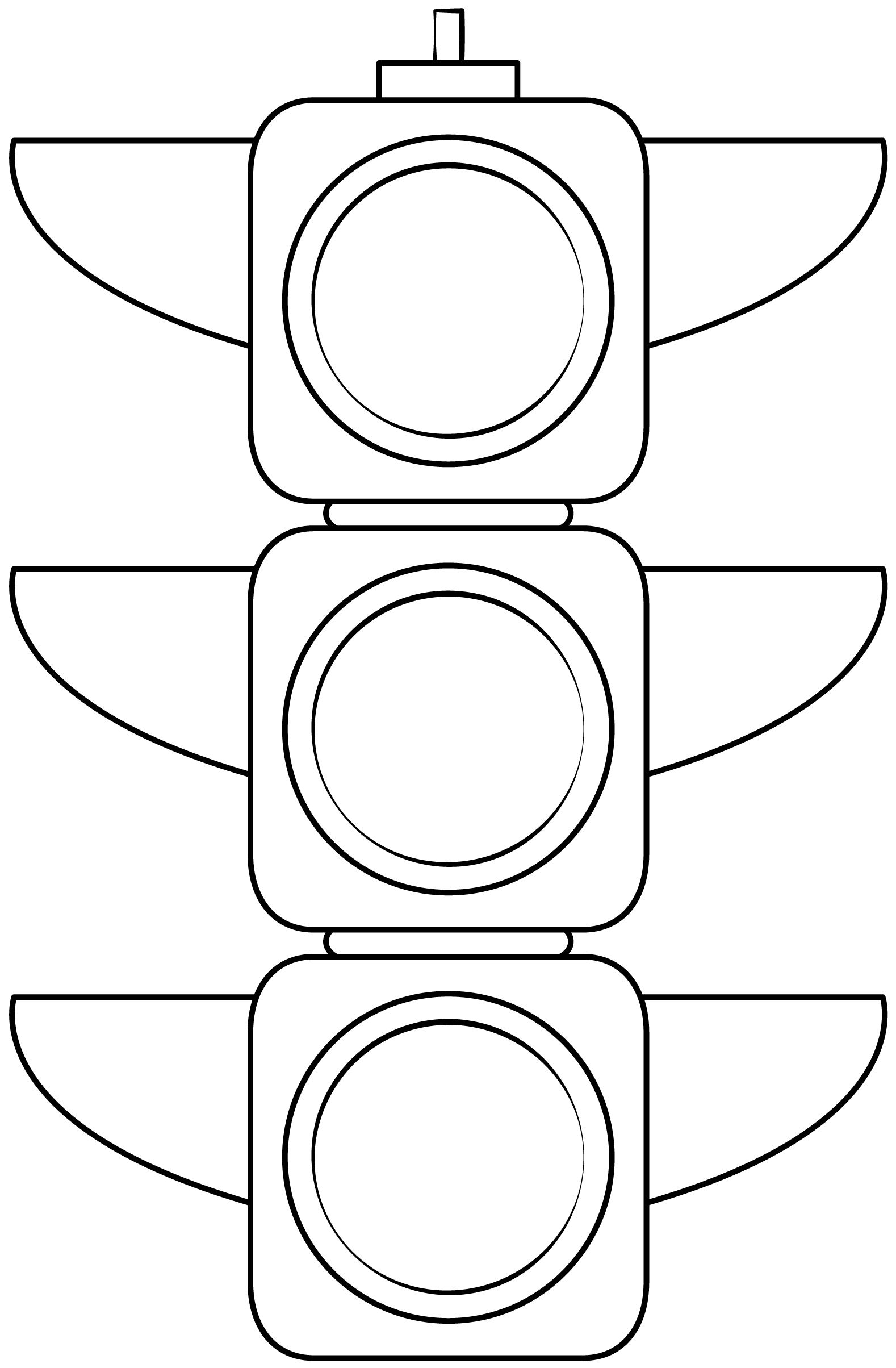 Traffic light printable template free printable papercraft templates