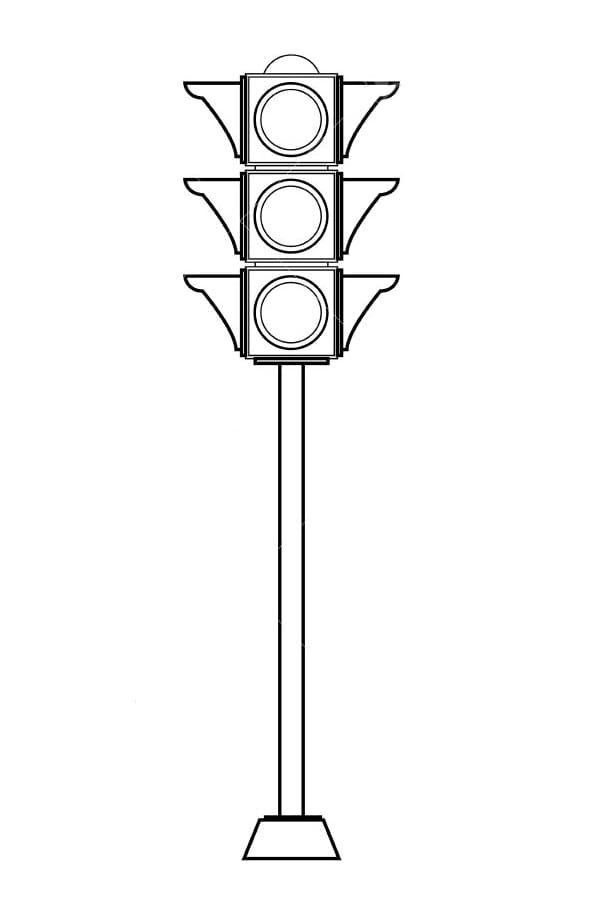 Traffic lights coloring pages pictures free printable