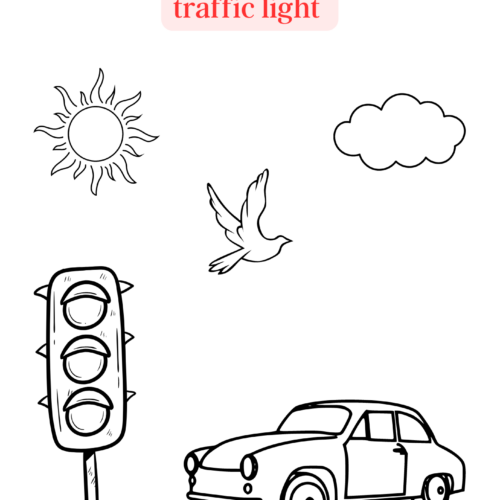 Lesson coloring printable traffic light worksheet for class made by teachers