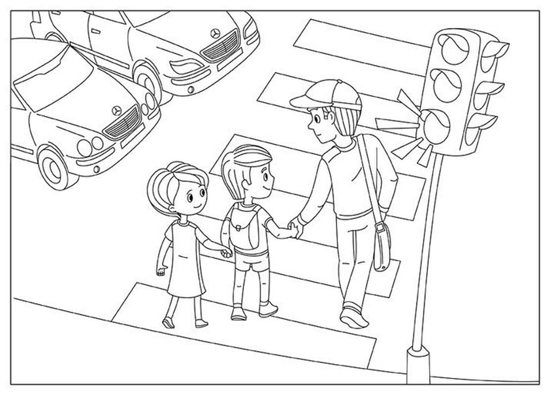 Traffic lights coloring pages pictures free printable